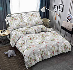 Євро набір постільної білизни високої якості Жатка, натуральна бавовна, розмір 200х220 см (Gе-67)