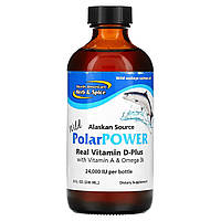 PolarPower риб'ячий жир з аляскинского дикого лосося (нерки), North American Herb & Spice Co, 8 рідких унцій (240 мл)