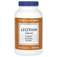 The Vitamin Shoppe, лецитин, 1200 мг, 180 капсул