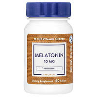 The Vitamin Shoppe, мелатонін, 10 мг, 60 таблеток