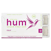 Stevita, Hum™, жувальна гумка без цукру, фрукти, 12 штук