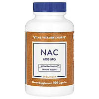 The Vitamin Shoppe, NAC, 600 мг, 100 капсул