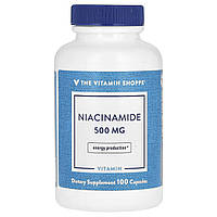 The Vitamin Shoppe, нікотинамід, 500 мг, 100 капсул
