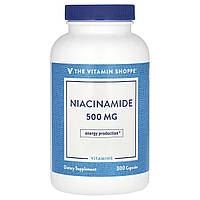 The Vitamin Shoppe, нікотинамід, 500 мг, 300 капсул
