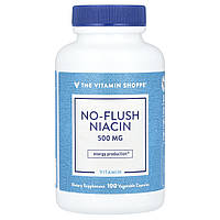 The Vitamin Shoppe, ніацин, 500 мг, 100 рослинних капсул