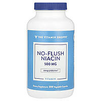 The Vitamin Shoppe, ніацин без промивання, 500 мг, 300 рослинних капсул