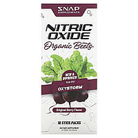Snap Supplements, оксид азоту, органічний буряк, оригінальні ягоди, 10 пакетиків-стіків по 8,2 г (0,29 унції)