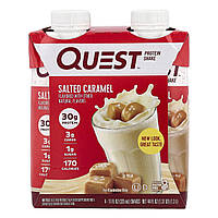 Quest Nutrition, протеїновий коктейль, солона карамель, 4 коктейлі по 325 мл (11 рідк. унцій)