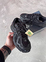 Чоловічі кросівки New Balance 1906d triple black Нью Беланс 1906 чорні шкіра текстиль демісезон, фото 5