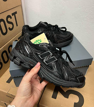 Чоловічі кросівки New Balance 1906d triple black Нью Беланс 1906 чорні шкіра текстиль демісезон, фото 1