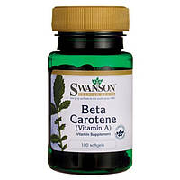 Бета-Кератин (Вітамін А), Beta-Carotene (Vitamin A), Swanson, 25000 МЕ (7500 мкг), 100 капсул