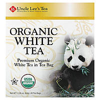 Uncle Lee's Tea, органічний білий чай, 40 чайних пакетиків, 64 г (2,26 унції)