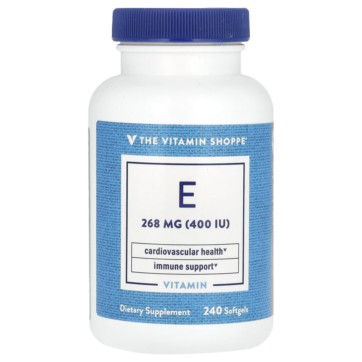 The Vitamin Shoppe, Вітамін E, 268 мг (400 МО), 240 капсул