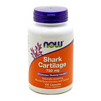 Акулячий хрящ Now Foods (Shark Cartilage) 750 мг 100 капсул