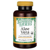 Алое Вера, Aloe Vera, Swanson, 25 мг, 100 капсул