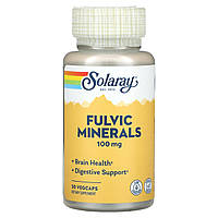 Solaray, Fulvic Minerals, 100 мг, 30 капсул VegCap