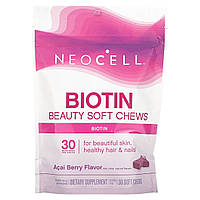 Біотин Neocell (Biotin Bursts) 10000 мкг зі смаком ягід асаї 30 жувальних цукерок