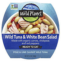Wild Planet, Салат із білої квасолі з диким тунцем, 5,6 унції (160 г)