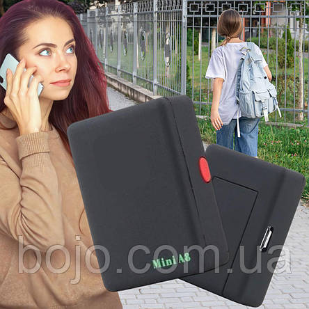 Портативний GPS-трекер Mini A8 GSM маячок, портативна автосигналізація (ЖЯ), фото 1