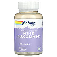 Solaray, МСМ і глюкозамін, 90 капсул VegCap