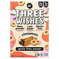 Three Wishes, беззернові пластівці, кориця, 245 г (8,6 унції)