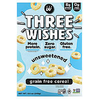 Three Wishes, беззернові пластівці, без підсолоджувачів, 245 г (8,6 унції)