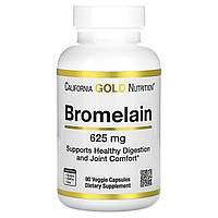 Бромелайн California Gold Nutrition (Bromelain) 500 мг 90 вегетаріанських капсул