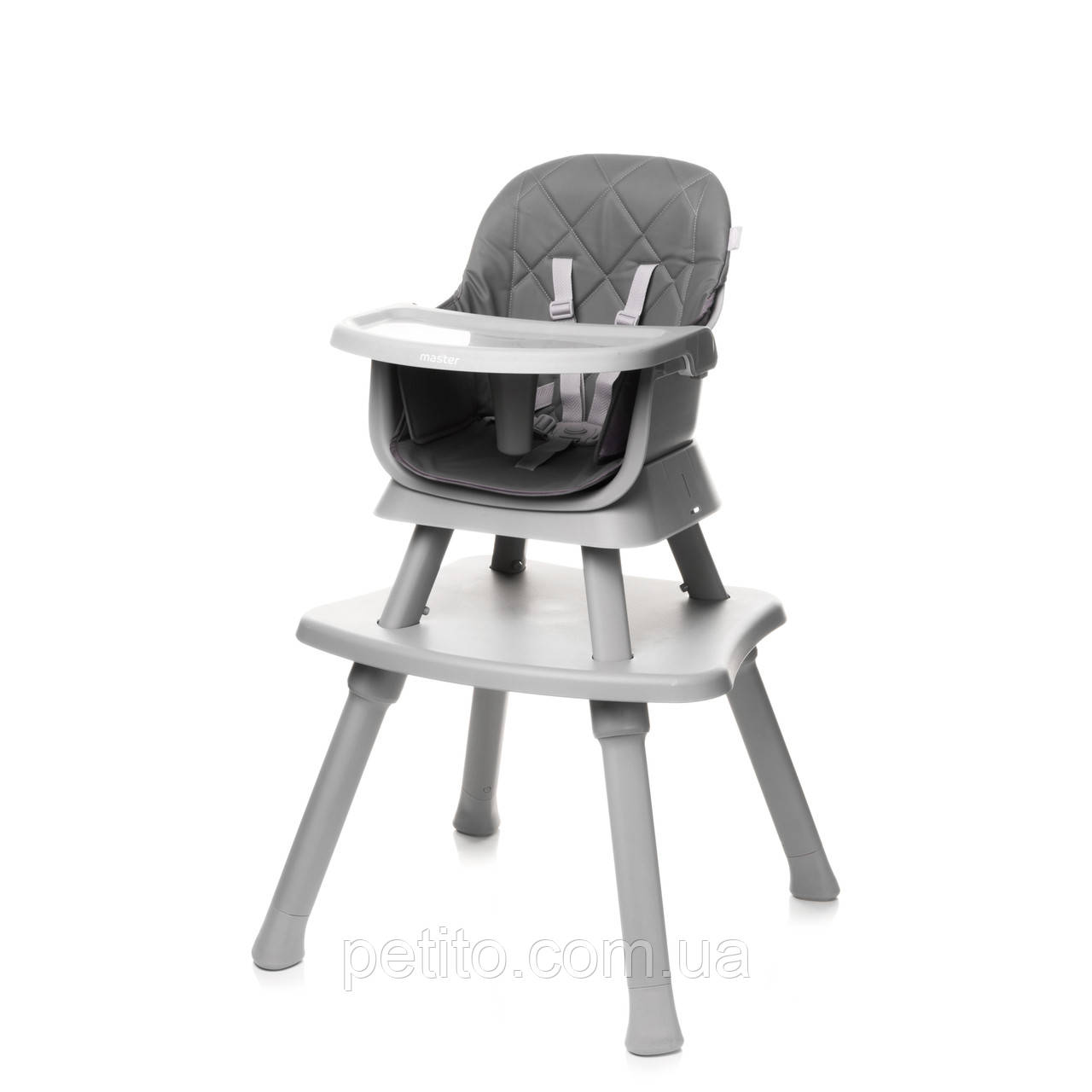 Стілець для годування 4BABY Master 6в1 grey