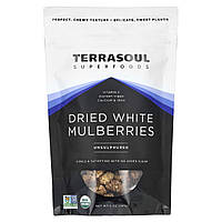 Terrasoul Superfoods, сушені ягоди білої шовковиці, без сірки, 141 г (5 унцій)