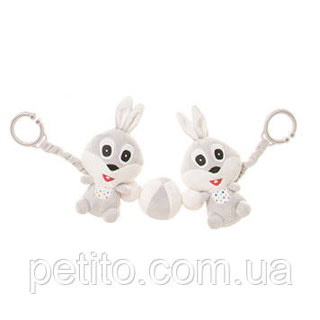 Брязкальце-розтяжка на коляску 4BABY RABBIT R11