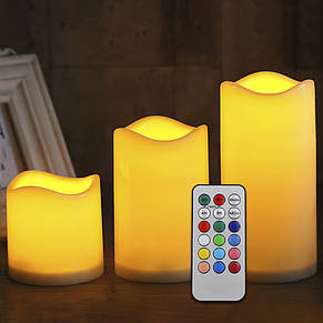 Набір світлодіодних LED свічок Luma Candles Color Changing на батарейках, фото 4