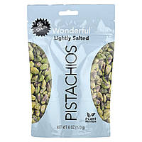 Wonderful Pistachios, злегка підсолений, без раковин, 170 г (6 унцій)