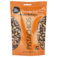 Wonderful Pistachios, Копчене барбекю, без ракушок, 155 г (5,5 унції)