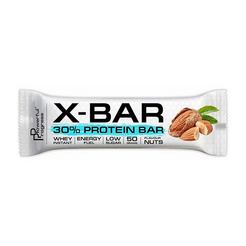 X-Bar 30% protein Powerful Progress 50 g nuts