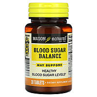 Вітаміни для балансу цукру в крові Mason Natural (Blood Sugar Balance) 30 таблеток
