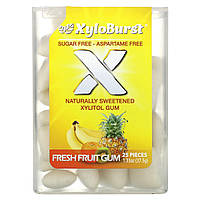 Xyloburst, ксилітолова камедь, свіжі фрукти, 25 шматочків