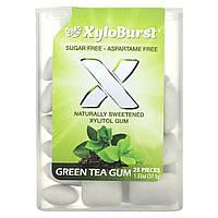 Xyloburst, ксилітолова камедь, зелений чай, 25 шт