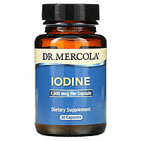 Йод, Iodine, Dr Mercola, 15 мг, 30 капсул