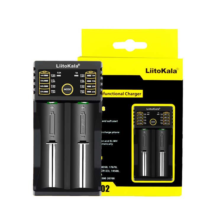 Універсальний зарядний пристрій для 18650, АА, ААА з функцією Power Bank Type-C Lii-202 LiitoKala