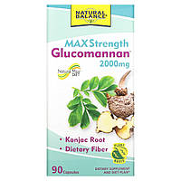 Глюкоманнан максимальна сила Natural Balance (Glucomannan) 2000 мг 90 капсул
