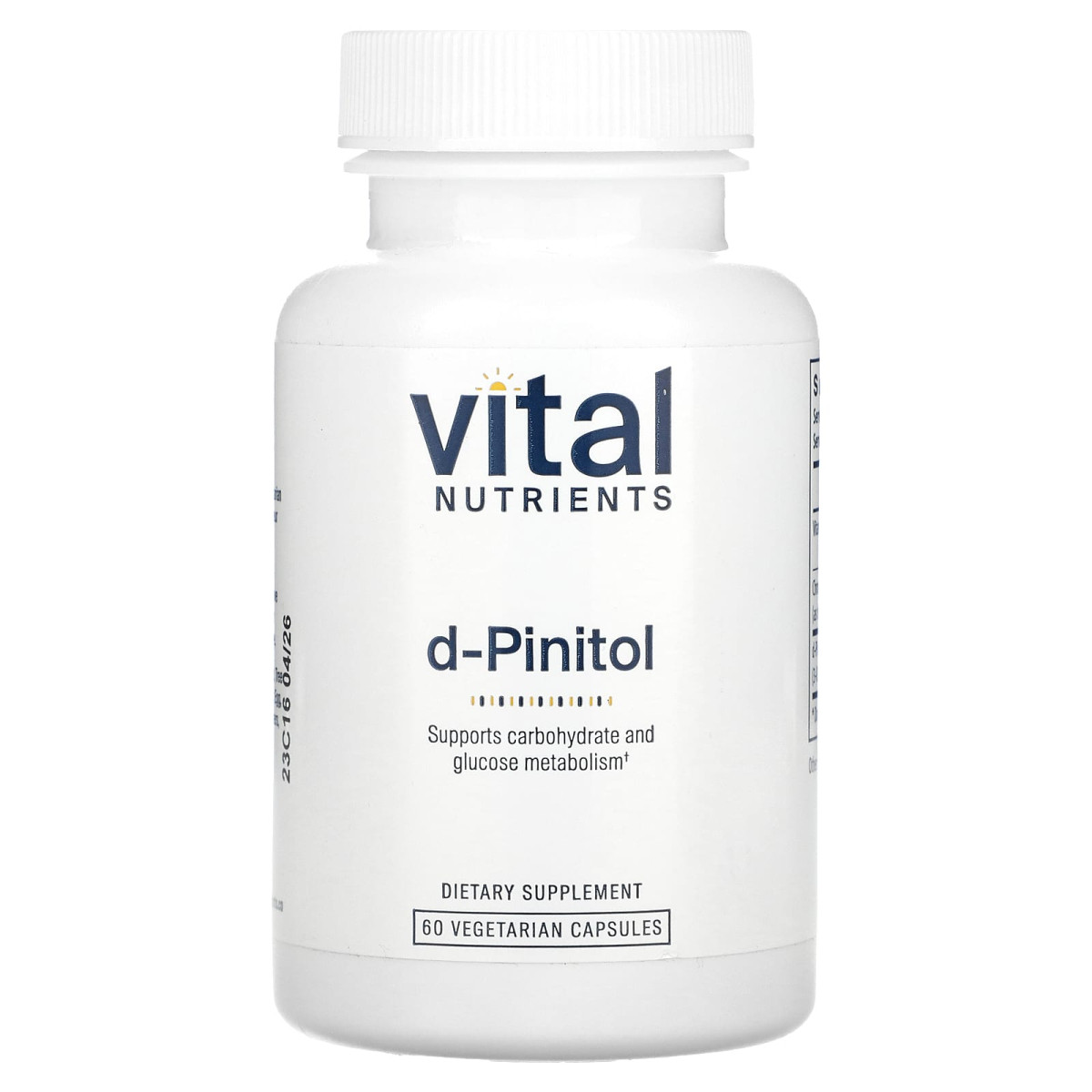 Vital Nutrients, d-пінітол, 60 вегетаріанських капсул