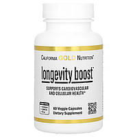 Вітаміни для здоров'я серцево-судинної системи та клітин California Gold Nutrition (Life Boost) 60 рослинних капсул