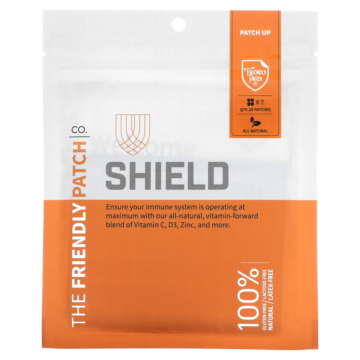 The Friendly Patch, Shield, патч для зміцнення імунітету, 28 шт