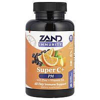 Вітаміни для імунітету вітамін С цинк та вітамін Д3 Zand (Immunity Super C+ PM With Zinc/Vitamin D3) 60 таблеток
