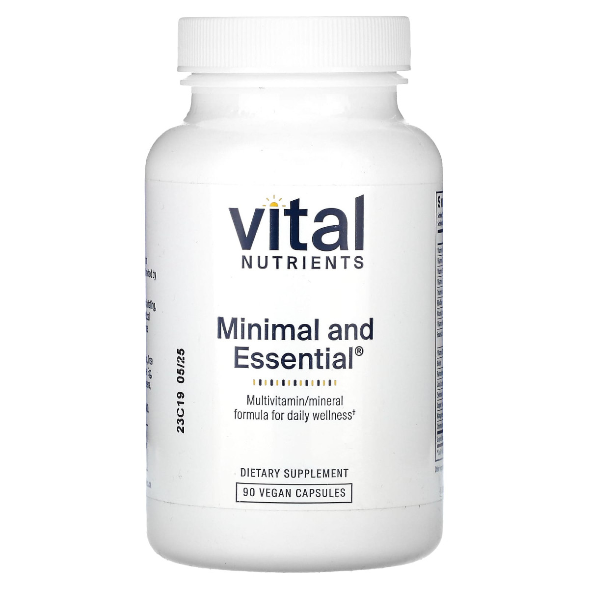 Vital Nutrients, Minimal and Essential, 90 веганських капсул