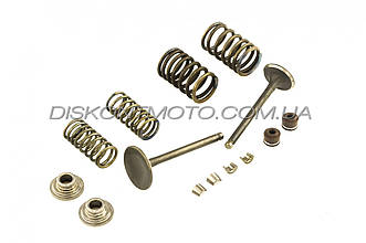 Клапани 4T GY6 150 китайський скутер 157QMJ (L-66mm) (пара, в зборі)