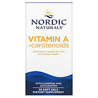 Вітамін A+ каротиноїди Nordic Naturals (Vitamin A+ Carotenoids) 30 м'яких таблеток