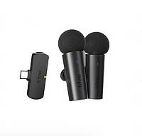 Бездротова петлична система FIFINE M8 з 2 мікрофонами з Type-C для Android/планшета/iphone Чорний