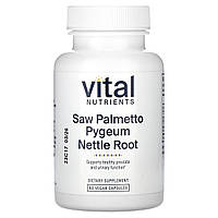 Vital Nutrients, пальмова пальма, корінь кропиви, 60 веганських капсул