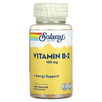 Вітамін B-2, Vitamin B-2, Solaray, 100 мг, 100 капсул